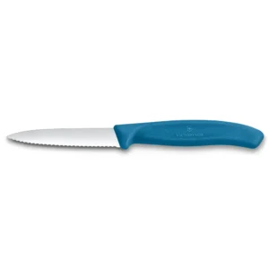 Victorinox SwissClassic Gemüsemesser Wellenschliff blau 8 cm