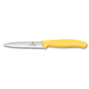 Victorinox SwissClassic Gemüsemesser Wellenschliff gelb